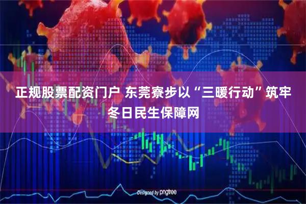 正规股票配资门户 东莞寮步以“三暖行动”筑牢冬日民生保障网